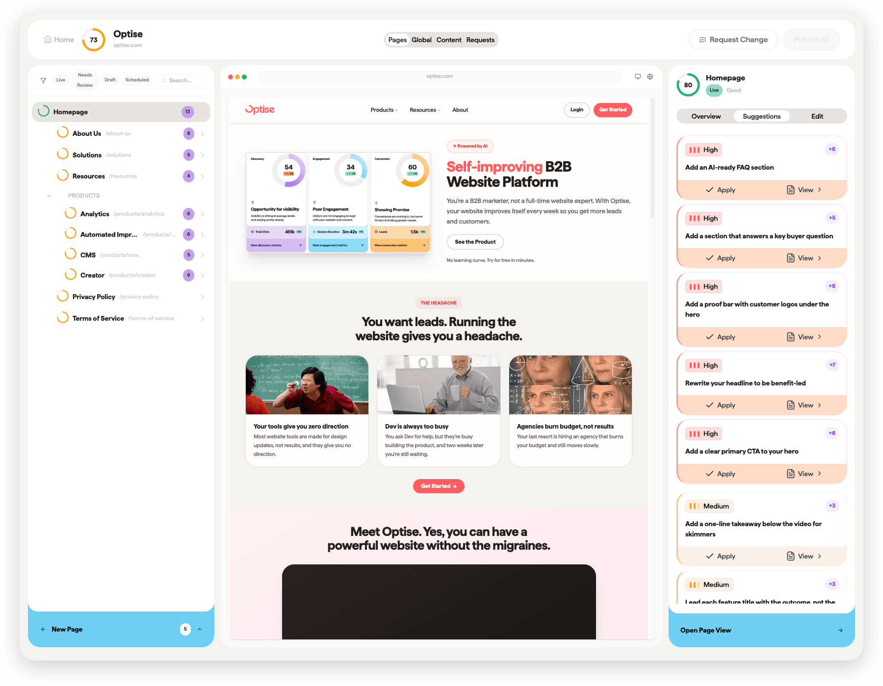 optise-product-screenshots-website-editor-suggestions